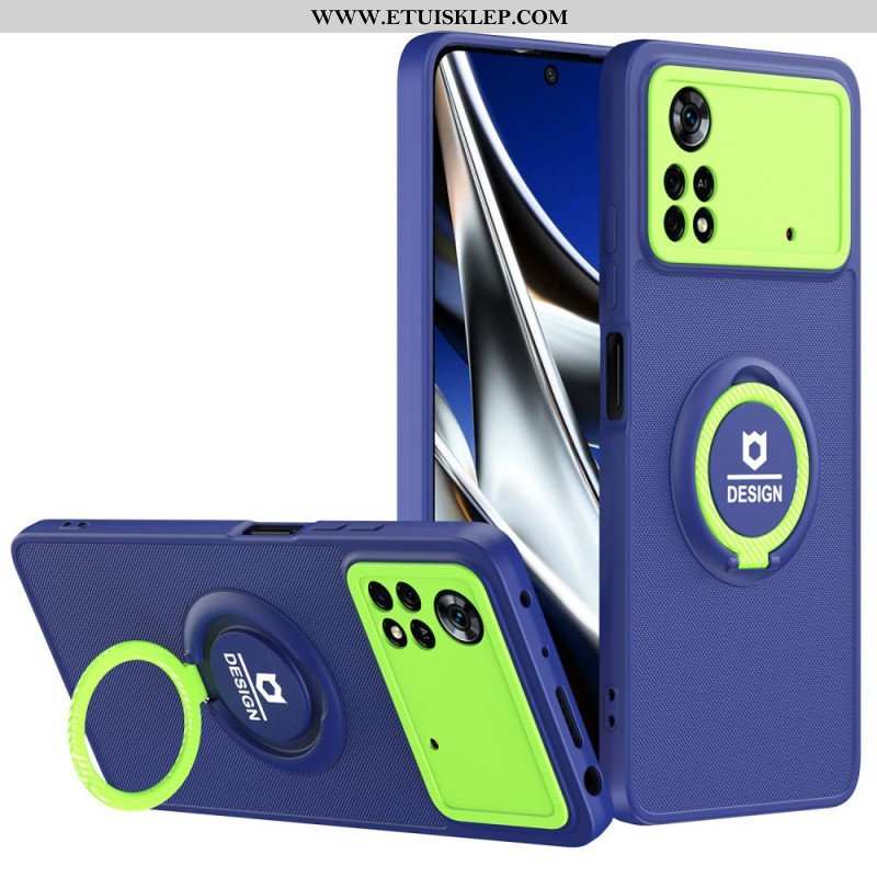 Etui do Poco X4 Pro 5G Wsparcie Pierścienia Dwukolorowego